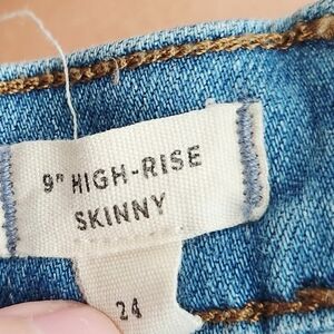 Madewell 9" High-Rise Skinny Jeans: Seamed Step-Hem Edition Size 24